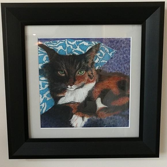 Original Pastel 8" X 8" with 1" White border Unfra - Picture 2 of 2